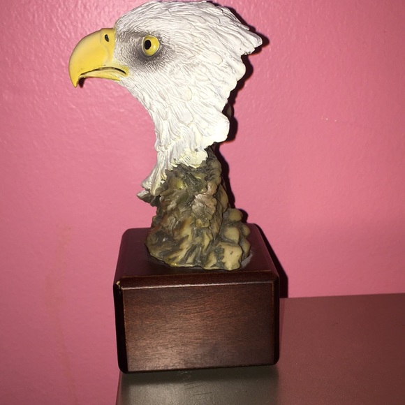 Antique Vintage American Bald With Wood Base - Picture 2 of 4